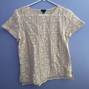 Short sleeve lace blouse from Ann Taylor